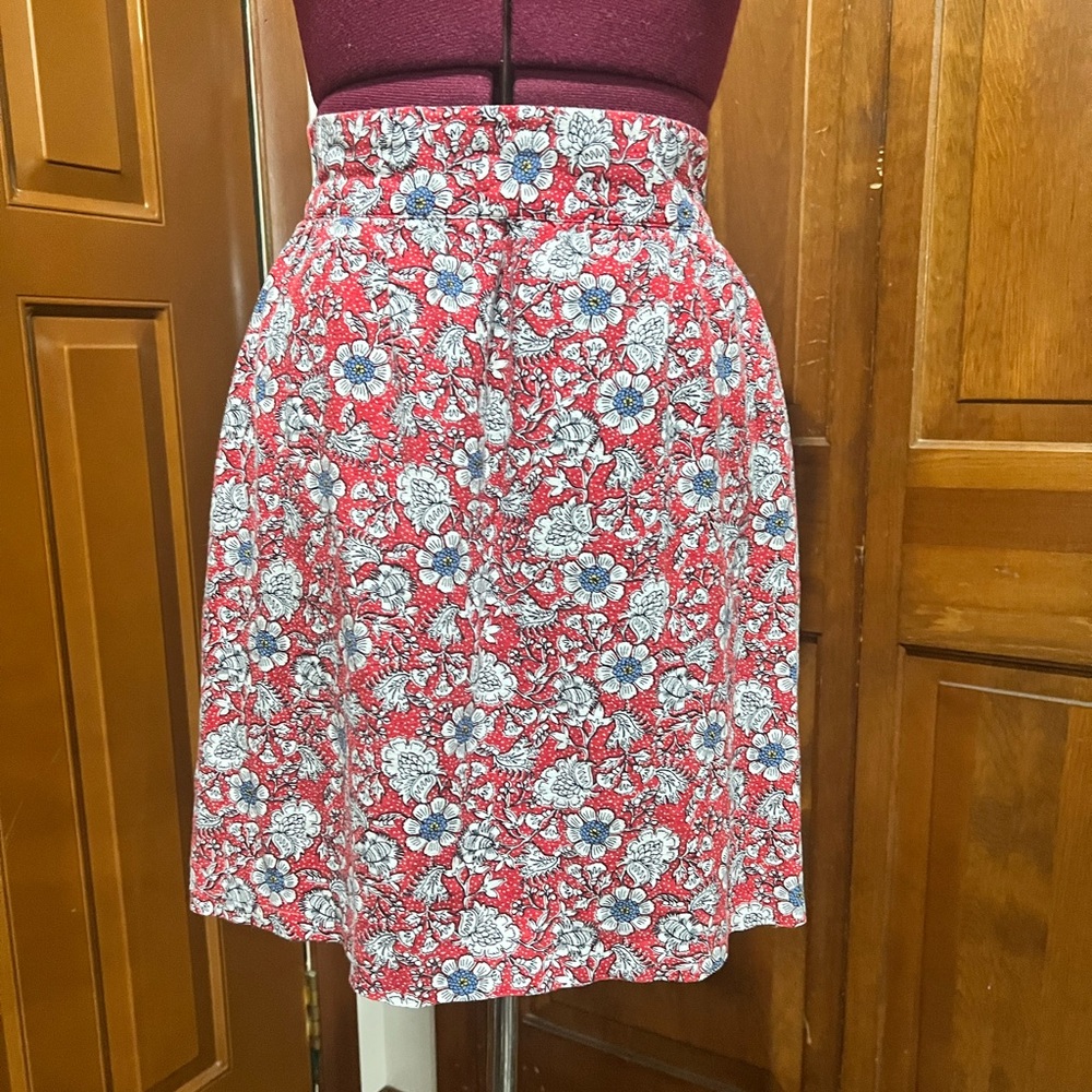 Loft linen blend skirt with pockets size large
